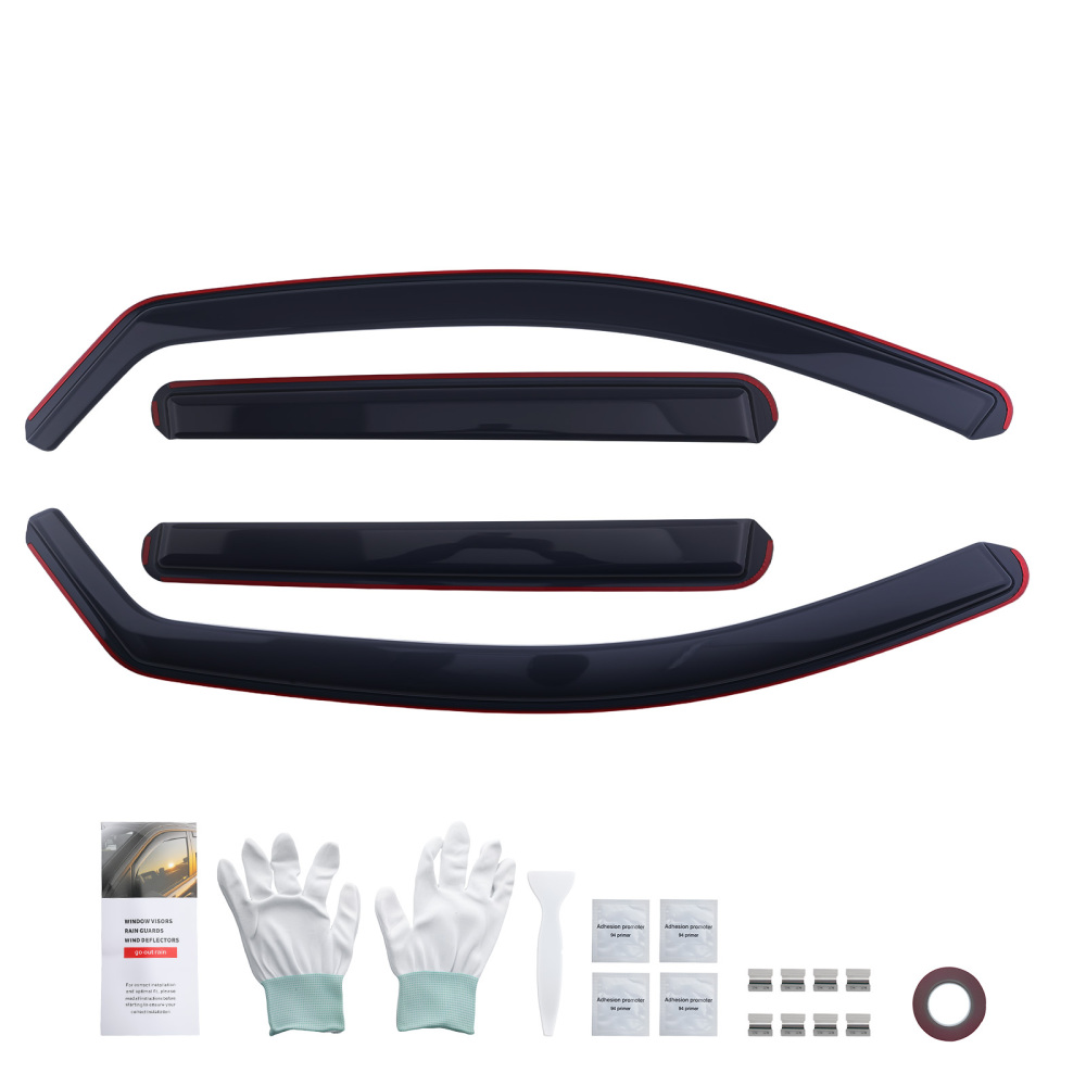 4pcs Acrylic Wind Deflectors compatible for Volvo XC90 2003-2015 5-Door Window Guards