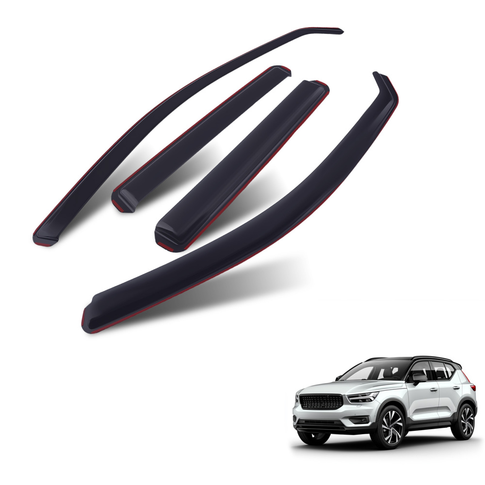 Rain Guards compatible for Volvo XC40 2017-2025 Wind Deflectors 4pcs Window Visors Acrylic