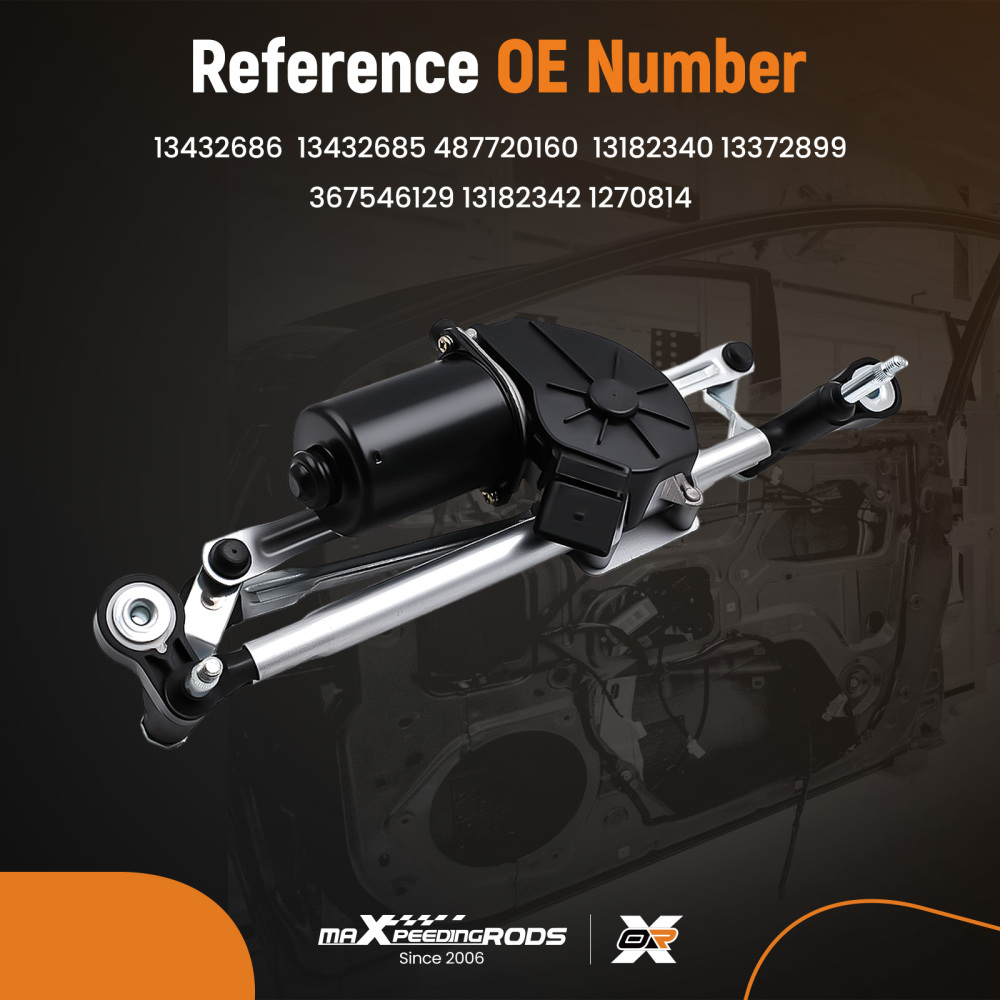 Windscreen Wiper Motor Front compatible for Opel Vauxhall Corsa MK III 06-14 13182342 New