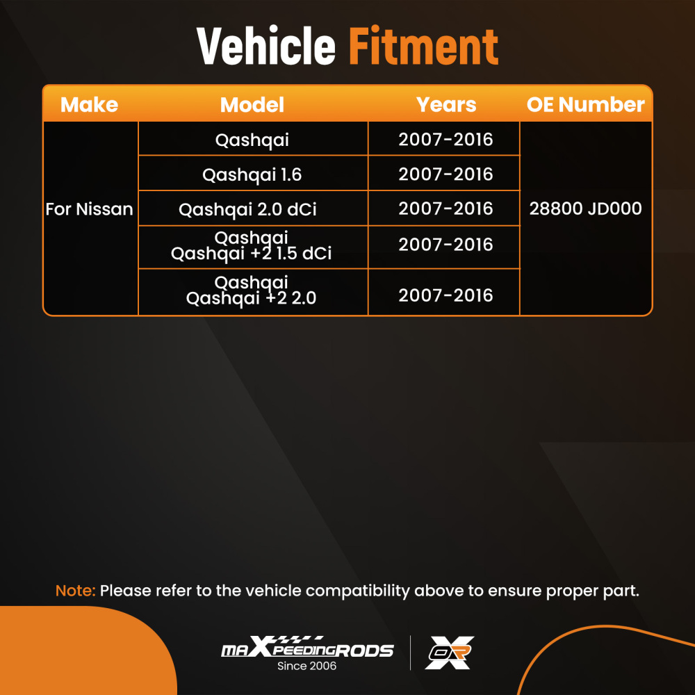 28800Jd00 Anteriore Motore Di Sollevamento Tergicristallo compatibile per Nissan Qashqai