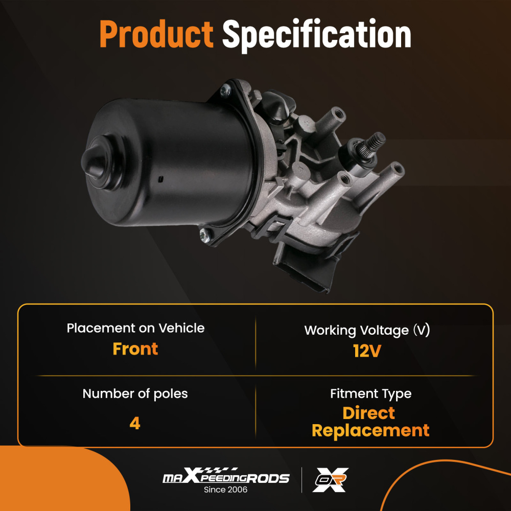 28800Jd00 Anteriore Motore Di Sollevamento Tergicristallo compatibile per Nissan Qashqai