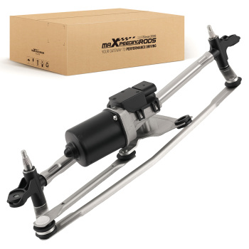 Front Wiper Motor and Linkage compatible for Citroen Nemo compatible for Peugeot Bipper 08+ 6401G8 4 Pin