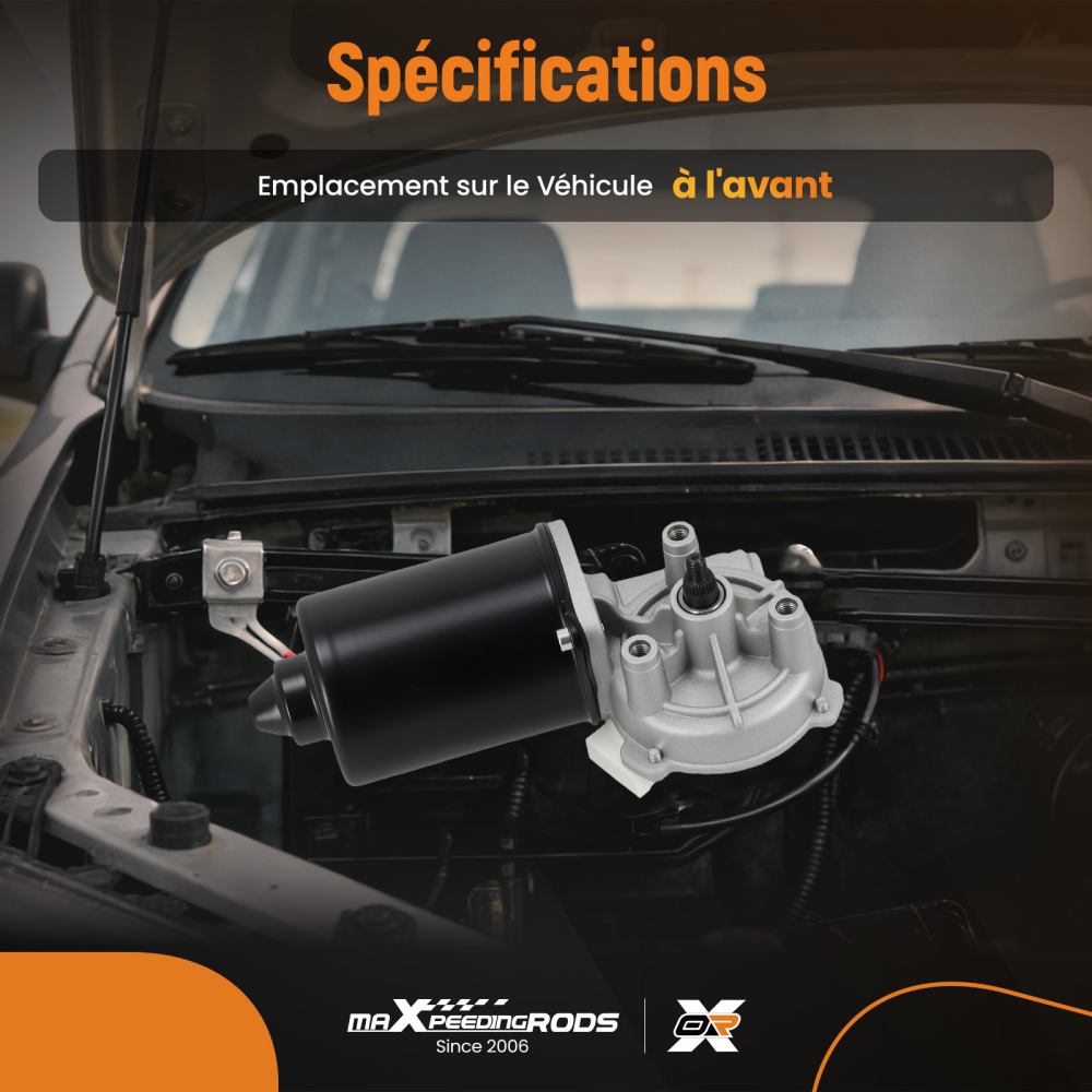 Motorino Tergicristallo Anteriore compatibile per Audi 100 200 V8 1984-1991 443955113C