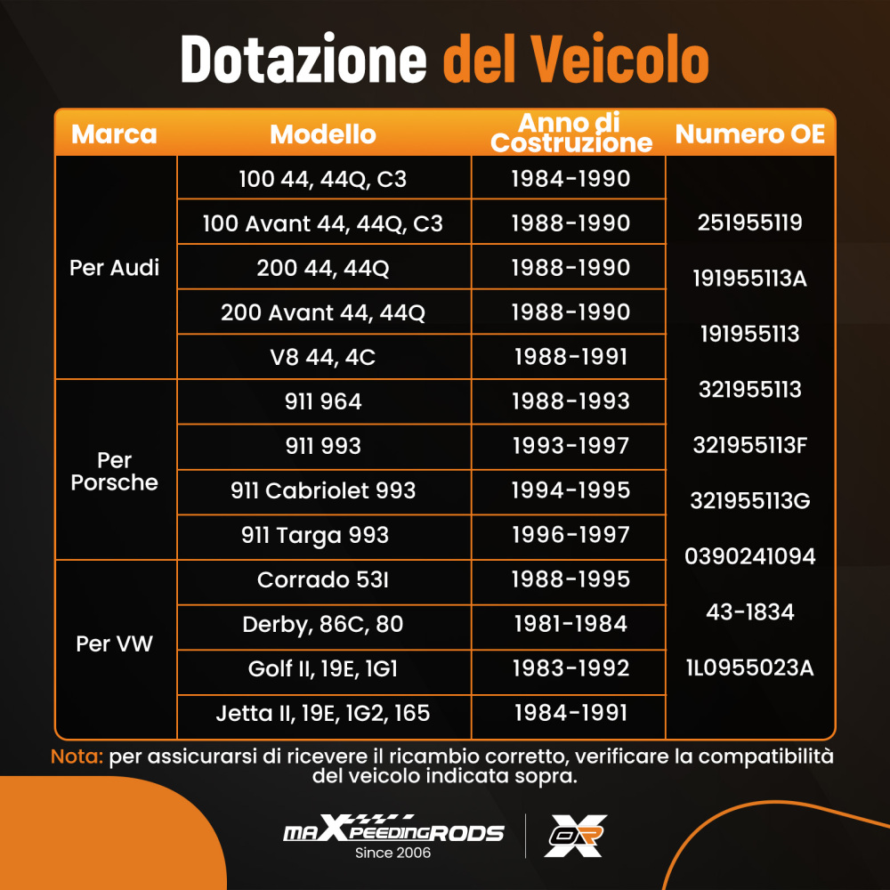 Motorino Tergicristallo Anteriore compatibile per Audi 100 200 V8 1984-1991 443955113C