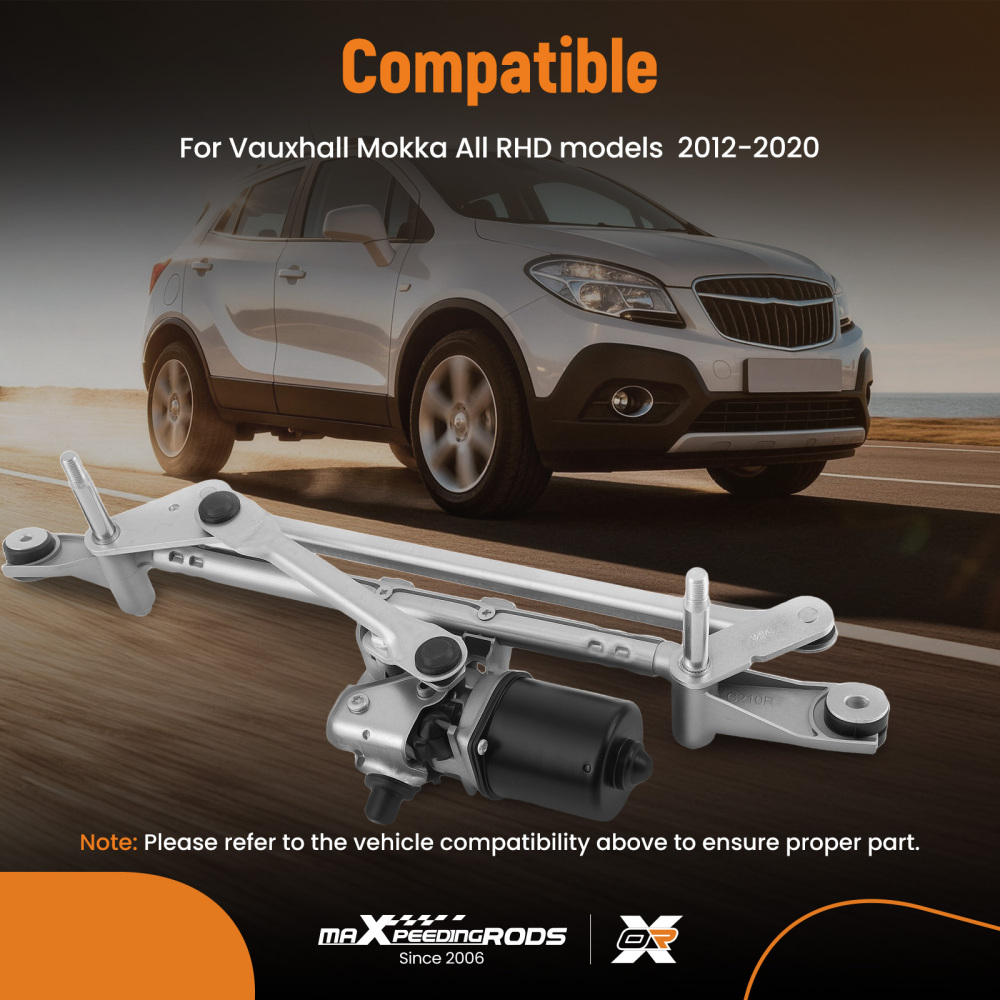 Complete Wiper Motor Assembly compatible for Vauxhall Mokka 12-20 42666715 95323226
