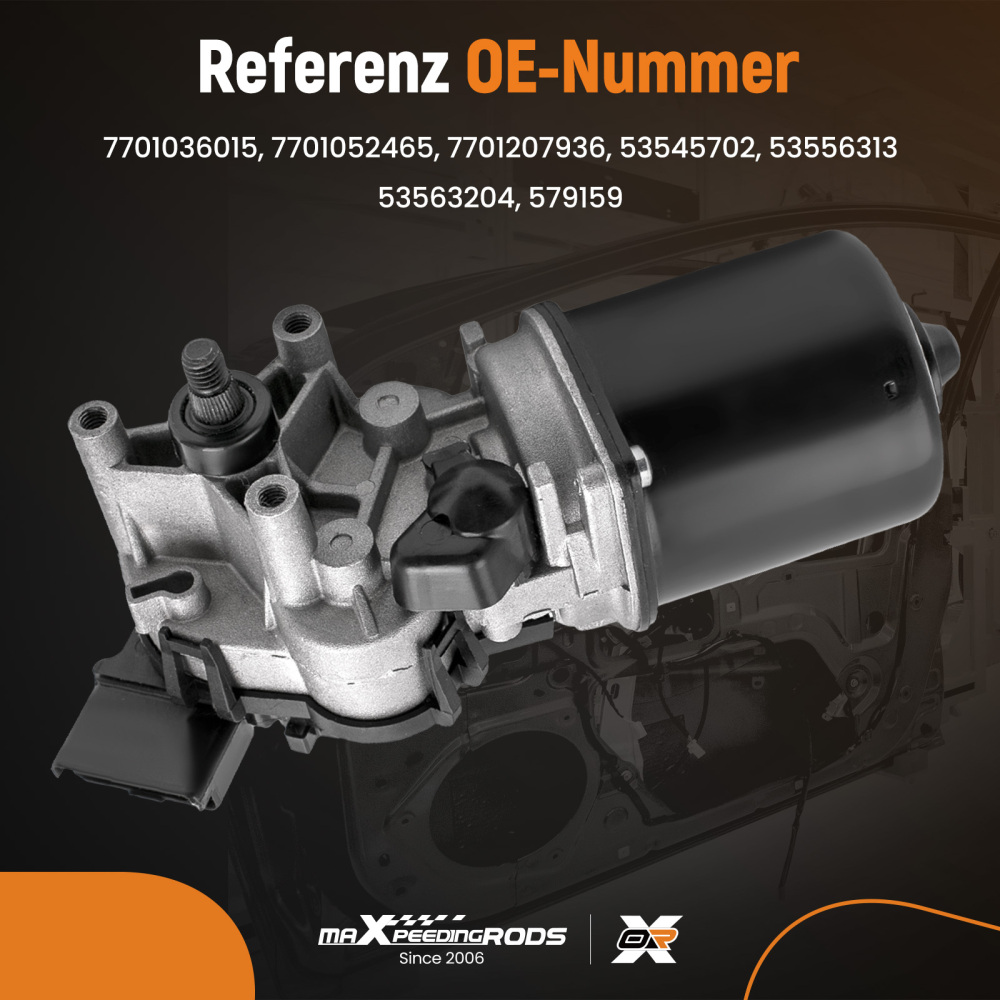 Front Wiper Motor LHD compatible for Renault Twingo I MK I Hatchback 1.2 16V 04- 7701036015