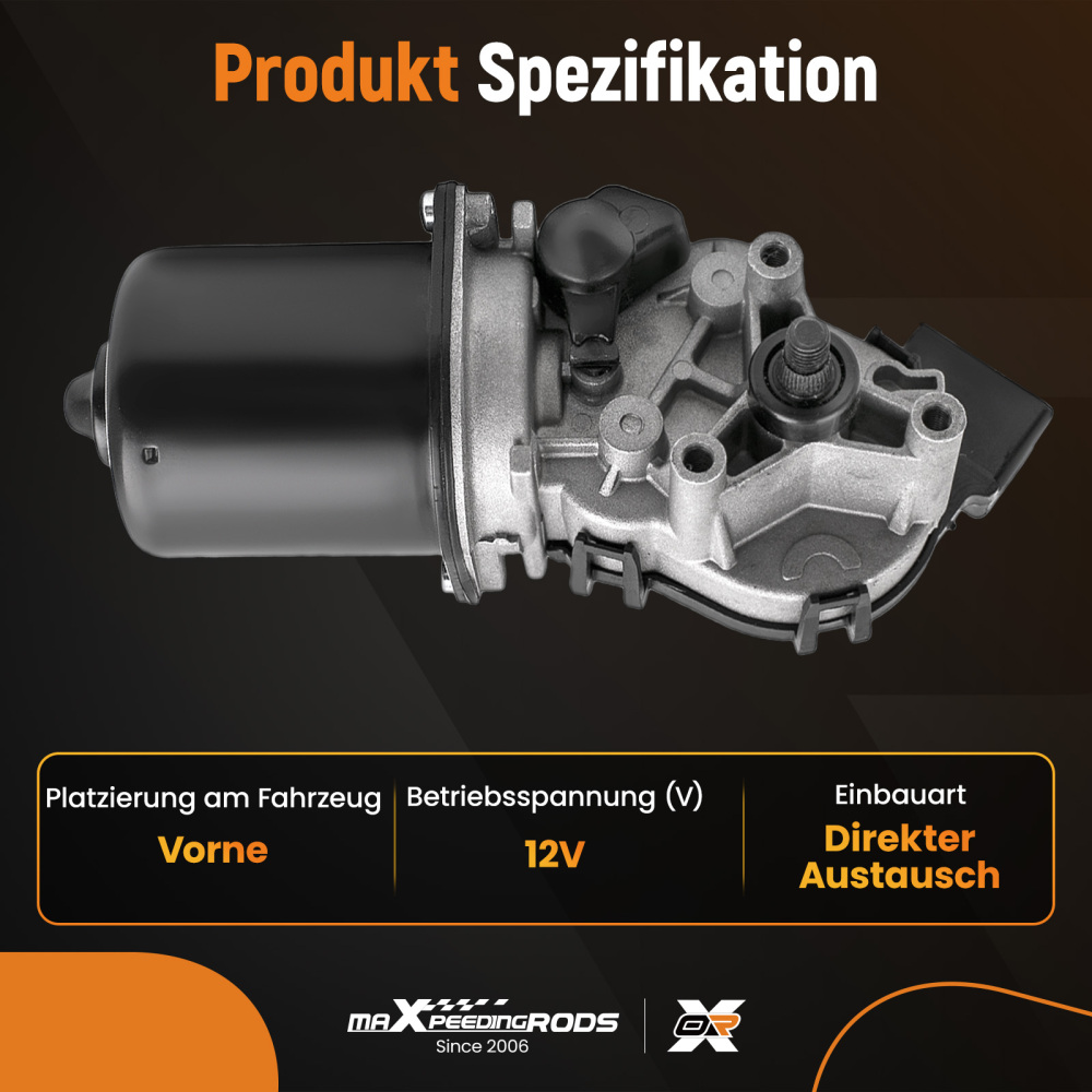 Front Wiper Motor LHD compatible for Renault Twingo I MK I Hatchback 1.2 16V 04- 7701036015