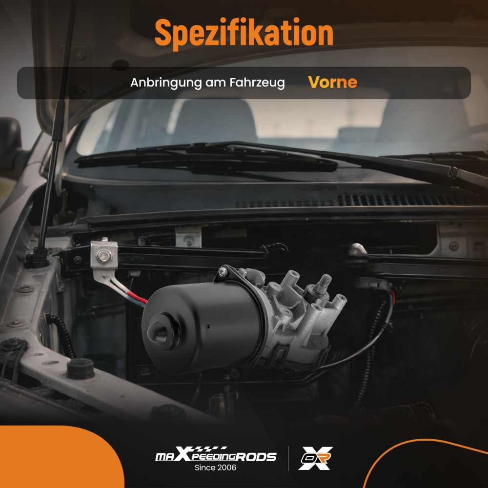 Front Wiper Motor LHD compatible for Renault Twingo I MK I Hatchback 1.2 16V 04- 7701036015