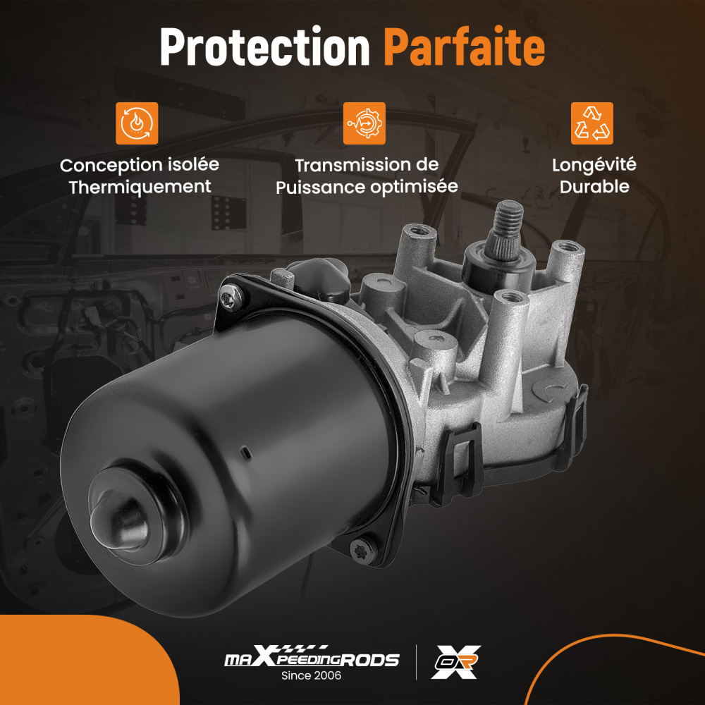 Front Wiper Motor LHD compatible for Renault Twingo I MK I Hatchback 1.2 16V 04- 7701036015