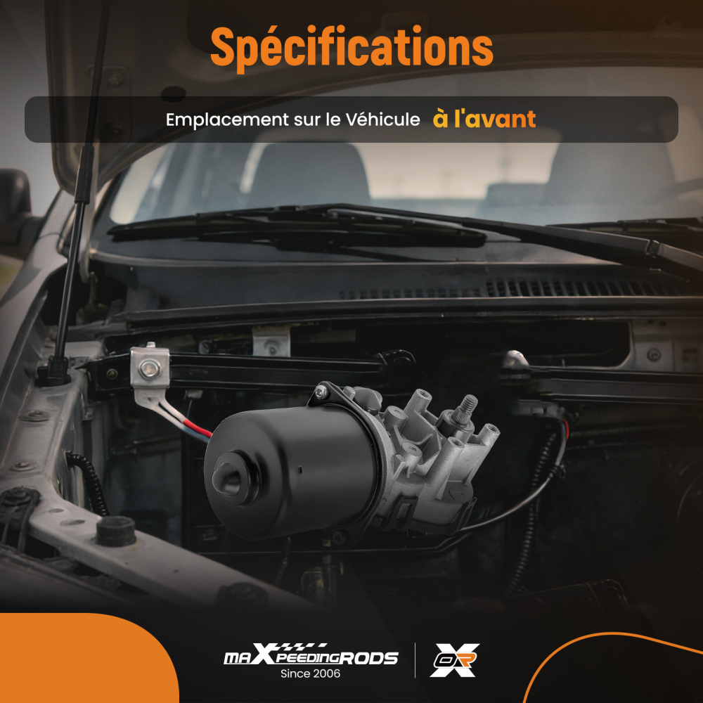 Front Wiper Motor LHD compatible for Renault Twingo I MK I Hatchback 1.2 16V 04- 7701036015