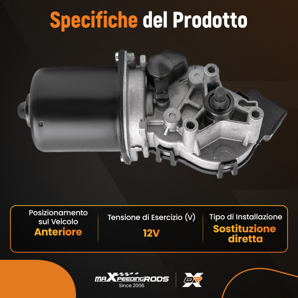 Front Wiper Motor LHD compatible for Renault Twingo I MK I Hatchback 1.2 16V 04- 7701036015