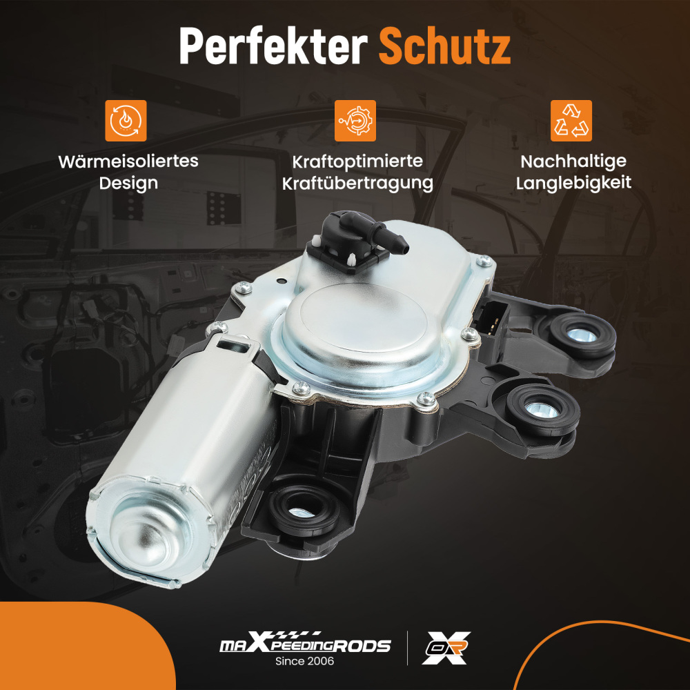 Rear Windscreen Wiper Motor compatible for Audi A3 8P A4 A6 Q5 Q7 8E9955711B 8E9 955 711 A