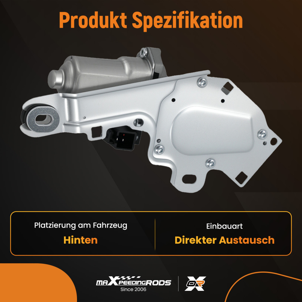 Rear windscreen wiper motor for CITROEN C1 II TOYOTA AYGO II PEUGEOT 108 2014