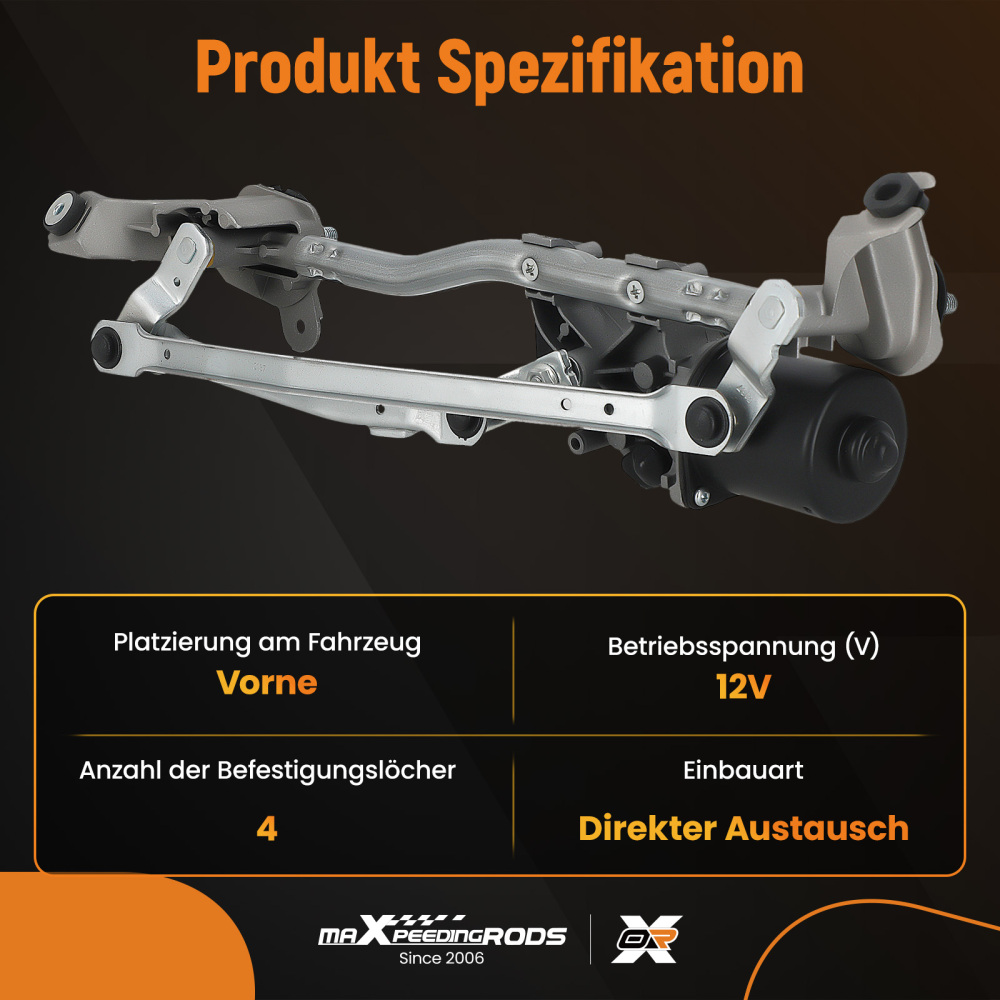 Windscreen wiper motor left for Renault Clio III Modus NOTE E11 579738 288009U100