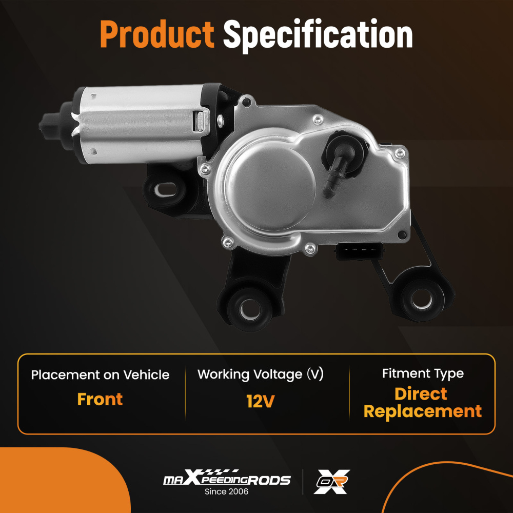 REAR WIPER MOTOR compatible for AUDI A1 A6 Q3 4G9955711A 4G9955711C 8U0955711A 2011-2018