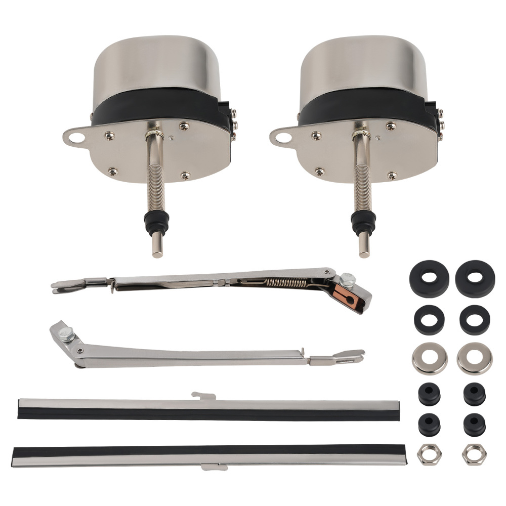 2PC 12V Windshield Wiper Motor Universal Street compatible for Ford Chevy Jeep S6558