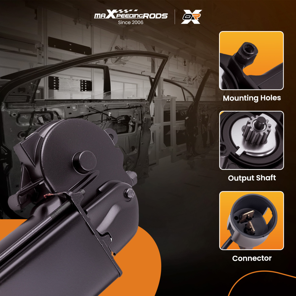 Front Left Window Regulator Motor compatible for Chevrolet Trucks C10 G10 Van G20 1976-1981