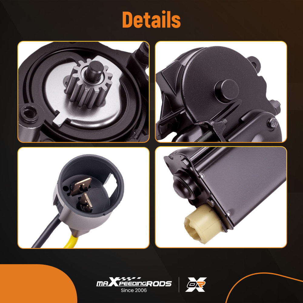 Front Left Window Regulator Motor compatible for Chevrolet Trucks C10 G10 Van G20 1976-1981