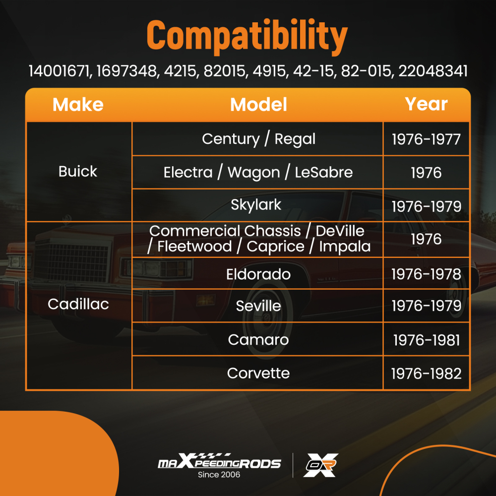 Front Right Window Regulator Motor compatible for Chevrolet Camaro Trucks C10 Pickup 77-81