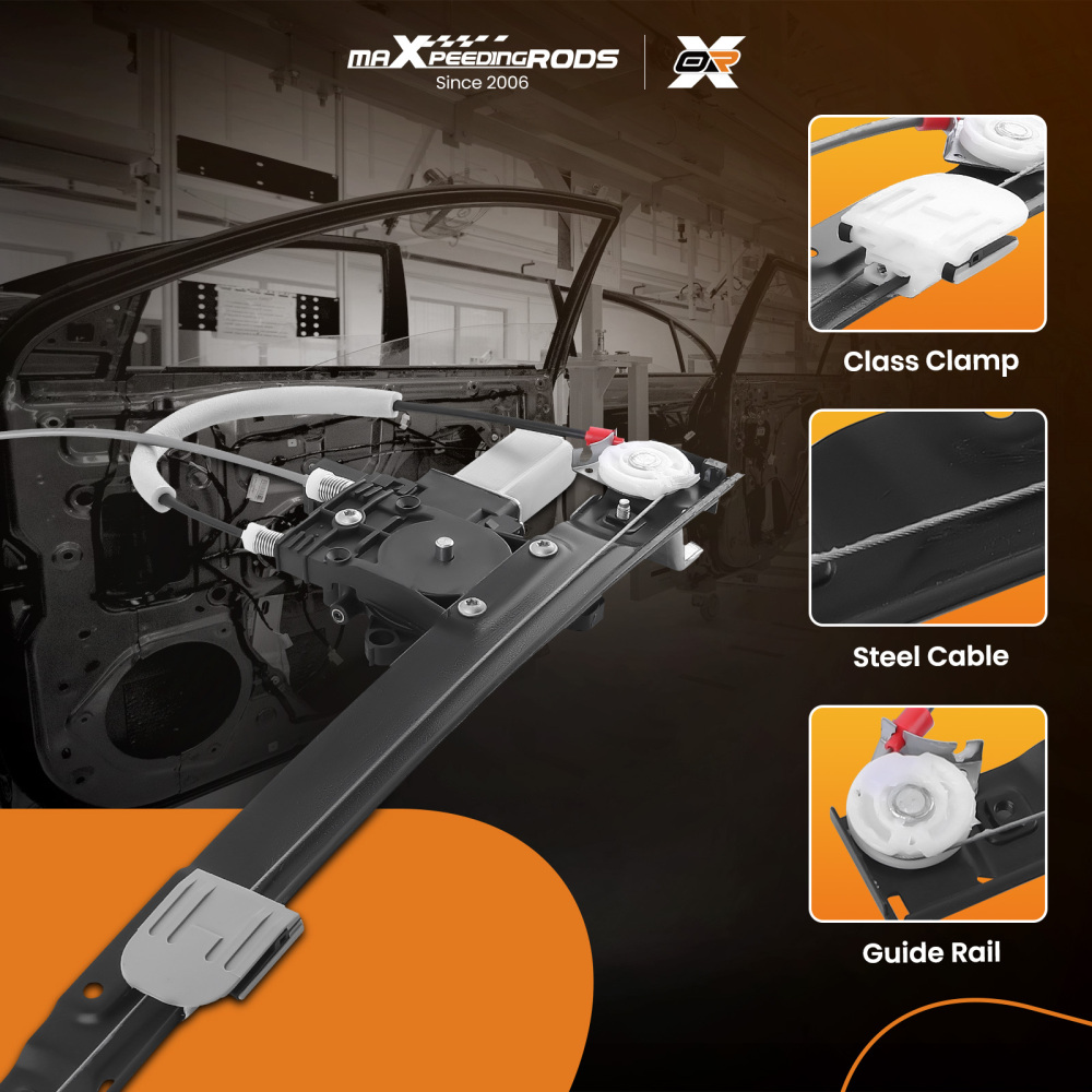 Régulateur de Vitre Avant Gauche compatible pour Jaguar XF X250 2008-2015 avec Moteur