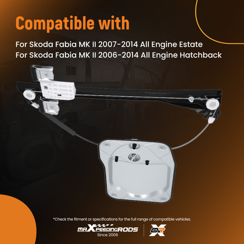 Electric Window Lifter Front Left compatible for Skoda Fabia II 2006-14 5J4837461