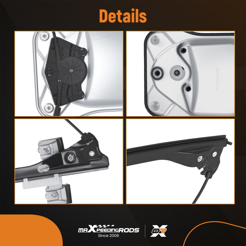 Front Right Window Regulator compatible for Skoda Fabia MK II 2007-2014 5J4837462