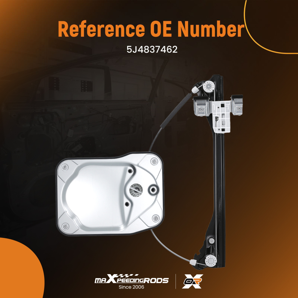 Front Right Window Regulator compatible for Skoda Fabia MK II 2007-2014 5J4837462