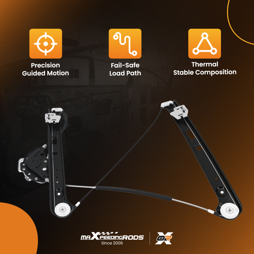 1pc Window Regulator w/o Motor compatible for BMW 323i 325xi E46 51337020660 Front Right