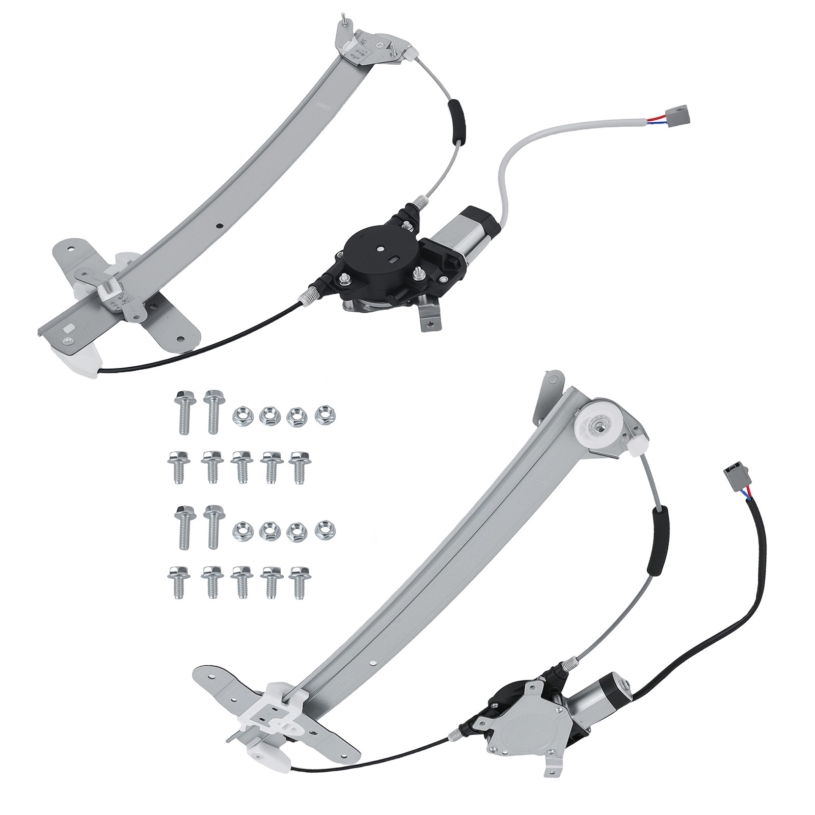 DriverPassenger Window Regulator Set compatible for Lincoln Town Car 98-11 with Motors