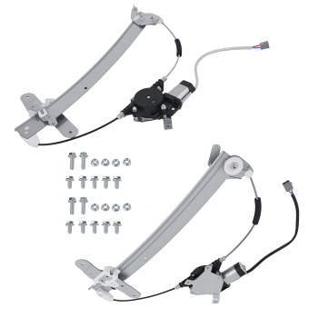 DriverPassenger Window Regulator Set compatible for Lincoln Town Car 98-11 with Motors