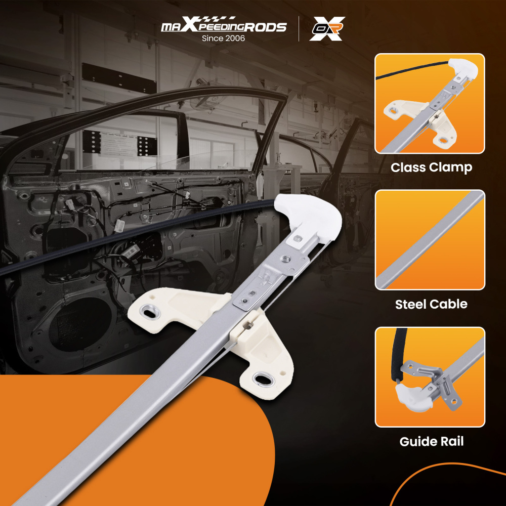 Rear Left Power Window Regulator w/Motor compatible for Honda Accord 03-07 72750-SDA-A01