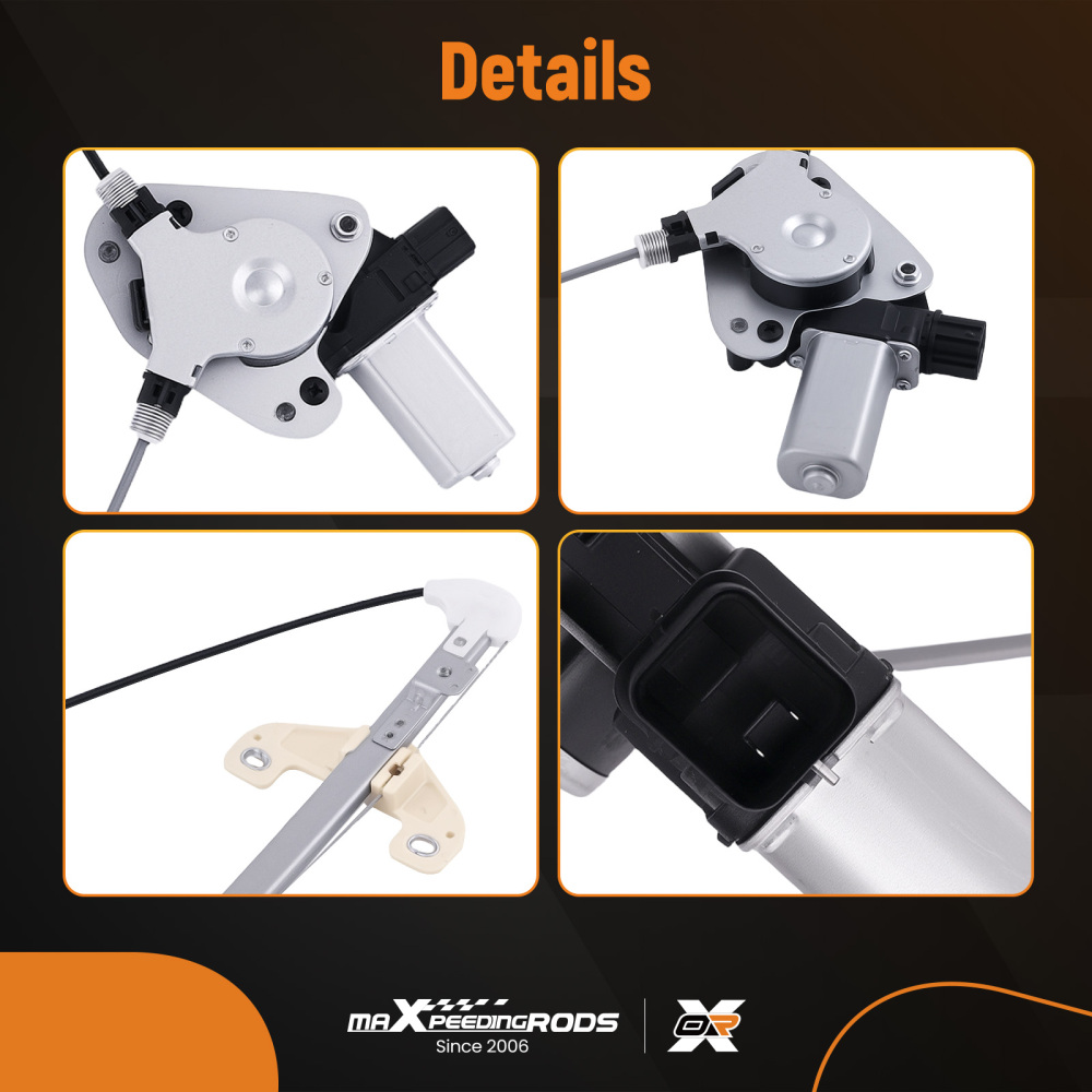 Rear Left Power Window Regulator w/Motor compatible for Honda Accord 03-07 72750-SDA-A01