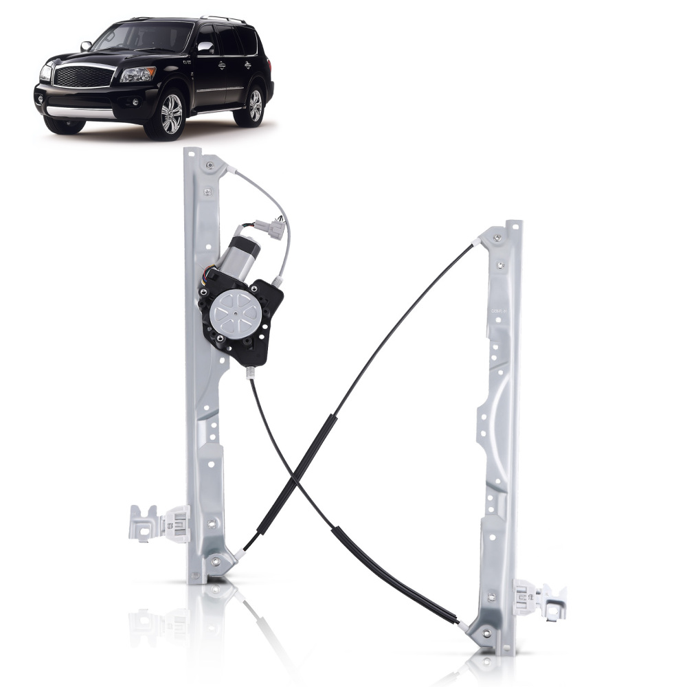 Front Driver Side Power Window Regulator w/ Motor compatible for Nissan Titan 2004-2015