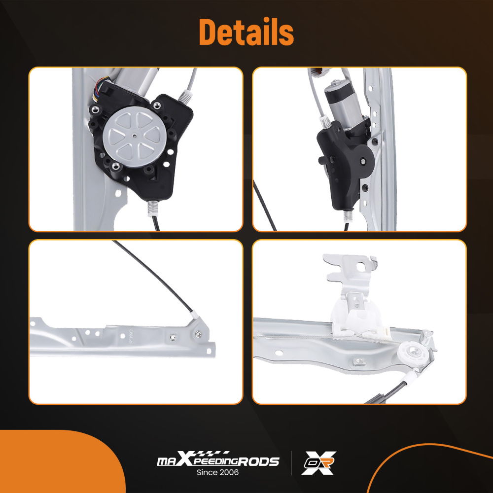 Front Driver Side Power Window Regulator w/ Motor compatible for Nissan Titan 2004-2015