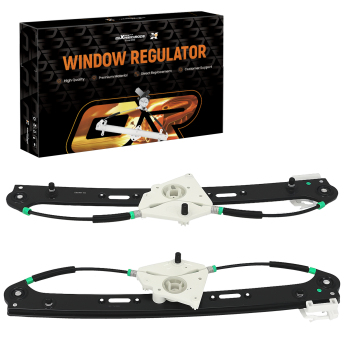 2X Left Right Power Window Regulator compatible for BMW X3 xDrive28i 2010 51353448251 Rear