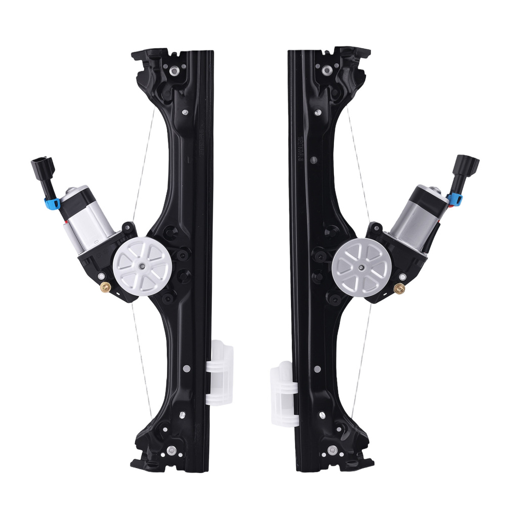 2x Front Door Window Motors Regulators compatible for Fiat 500 12-19 Complete Pair 386739
