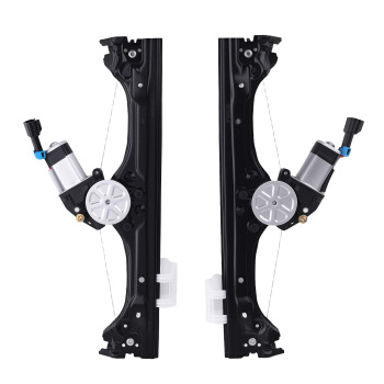 2x Front Door Window Motors Regulators compatible for Fiat 500 12-19 Complete Pair 386739