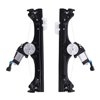 2x Front Door Window Motors Regulators compatible for Fiat 500 12-19 Complete Pair 386739