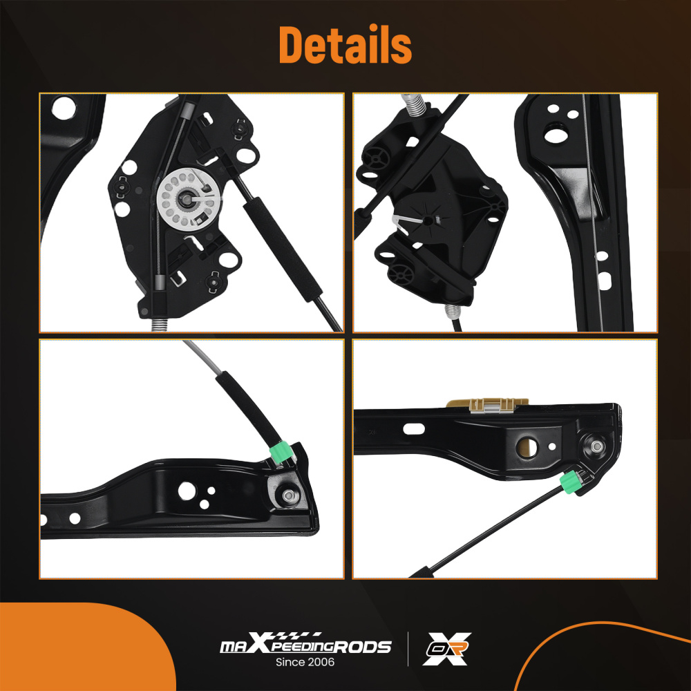 Front Window Regulator compatible for Volvo XC60 MK1 2008-2017 Right Driver Side