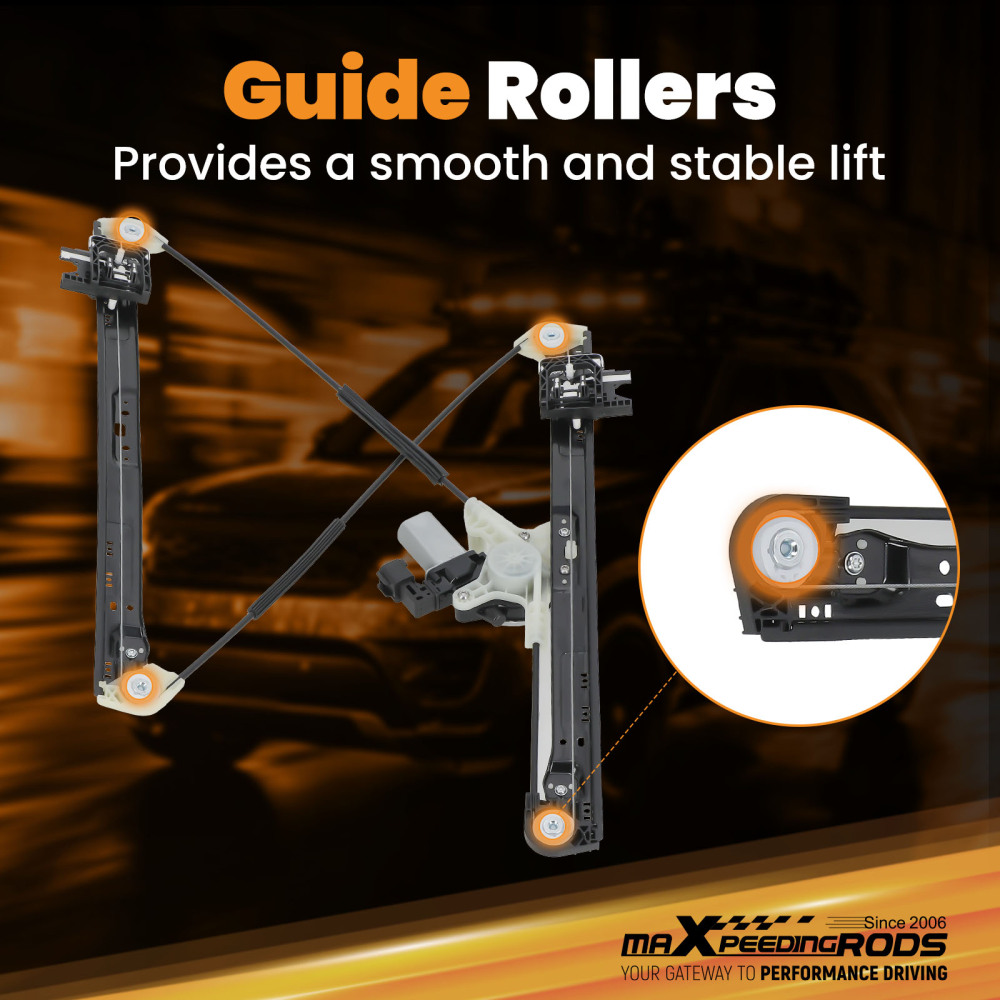 Window Regulator Motor Front Right compatible for Land Rover Discovery V L462 LR083210