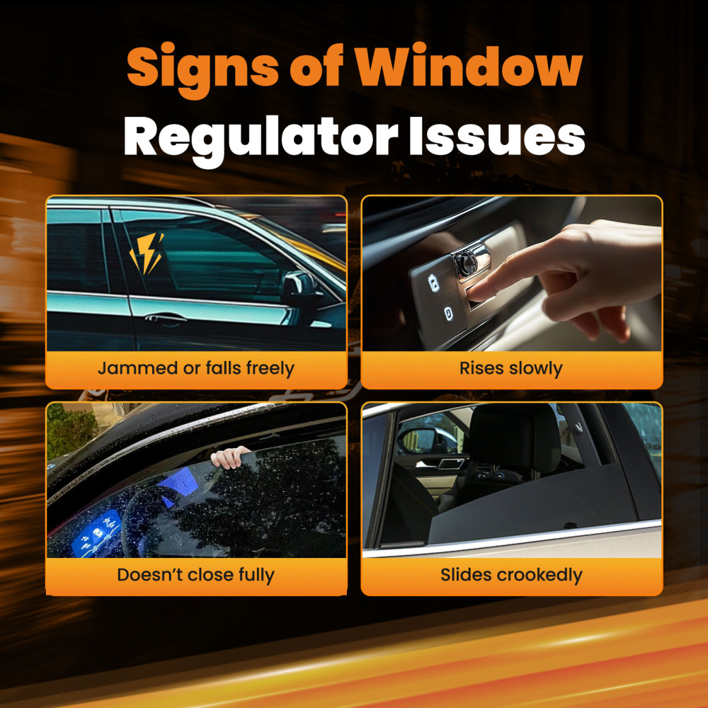 Window Regulator Motor Front Right compatible for Land Rover Discovery V L462 LR083210