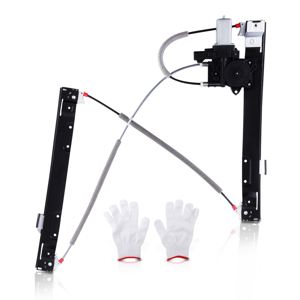 Window Regulator Complete Set compatible for Jaguar XF 08-15 Front LH RH with Motors