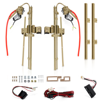 Universale 2 Door Flat Glass Electric Power Window Kit Hot Rod Street Rod