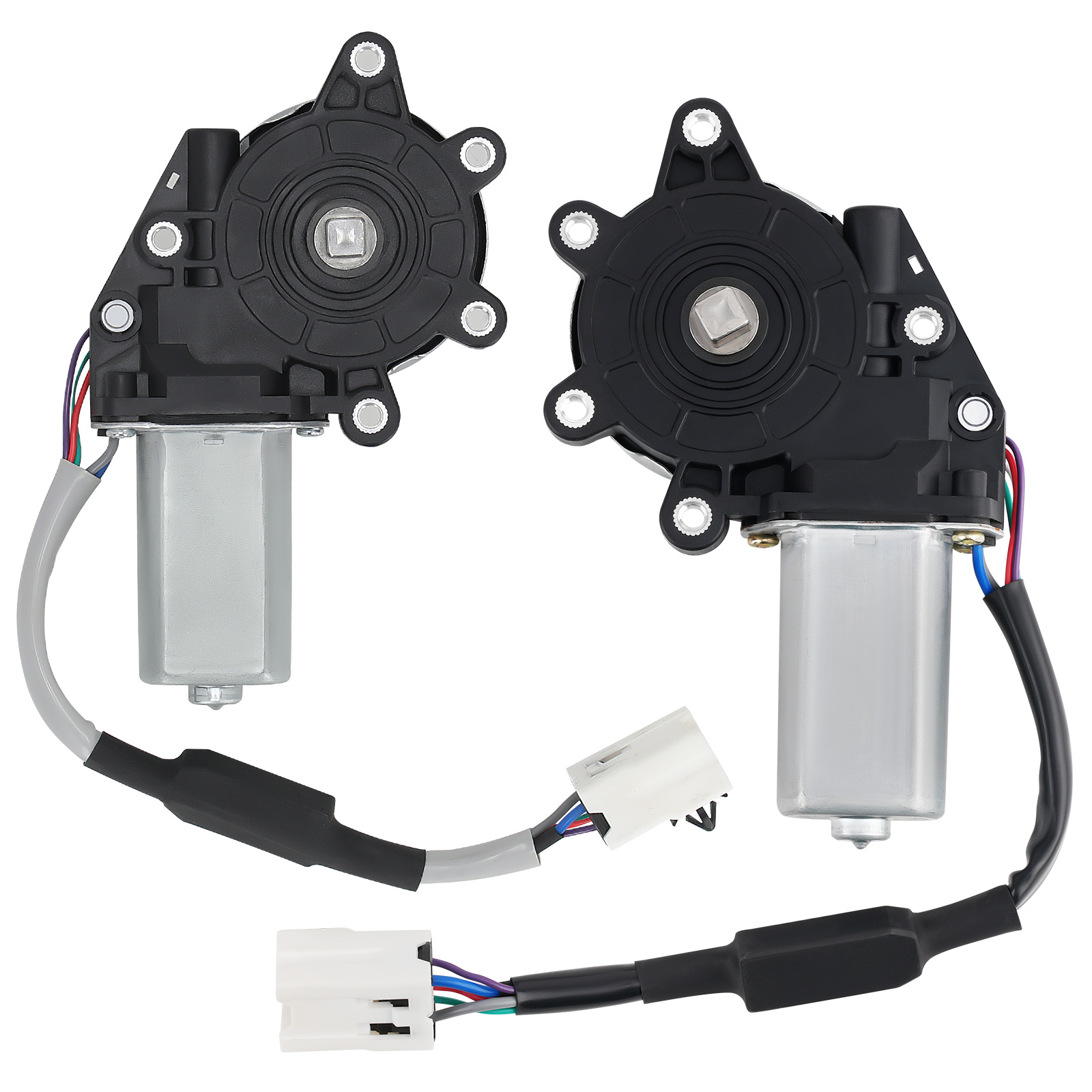 2X Front LeftRight Window Motors For 03-07 compatible for Infiniti G35 03-09 compatible for Nissan 350Z
