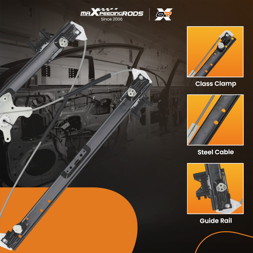 Rear Right Window Regulator compatible for Land Rover Range Sport L494 13-23 All Engine SUV