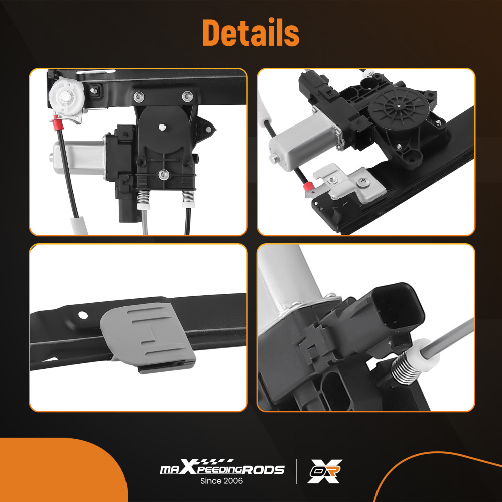 1X FRONT LEFT WINDOW REGULATOR W/ MOTOR PASSENGER SIDE compatible for JAGUAR XF C2Z31201