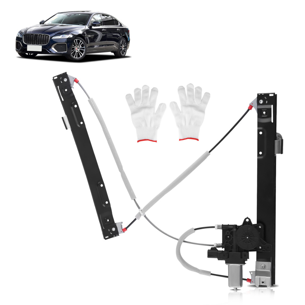 1X FRONT LEFT WINDOW REGULATOR W/ MOTOR PASSENGER SIDE compatible for JAGUAR XF C2Z31201