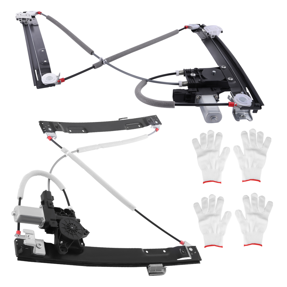 maXpeedingrods Front LeftRight Window Regulator w/ Motor compatible for Jaguar XF X250