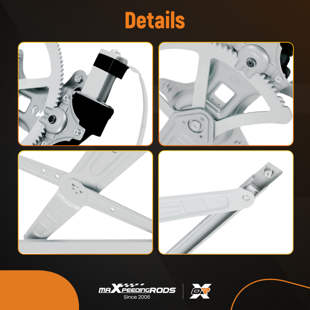 1x Front Right Power Window Regulator compatible for Toyota Corolla 03-08 741506 6981002170