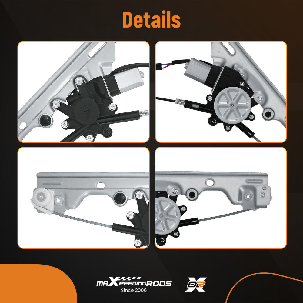 Window Regulator Assembly compatible for GMC Sierra 1500 2500 3500 Classic 2007 741645